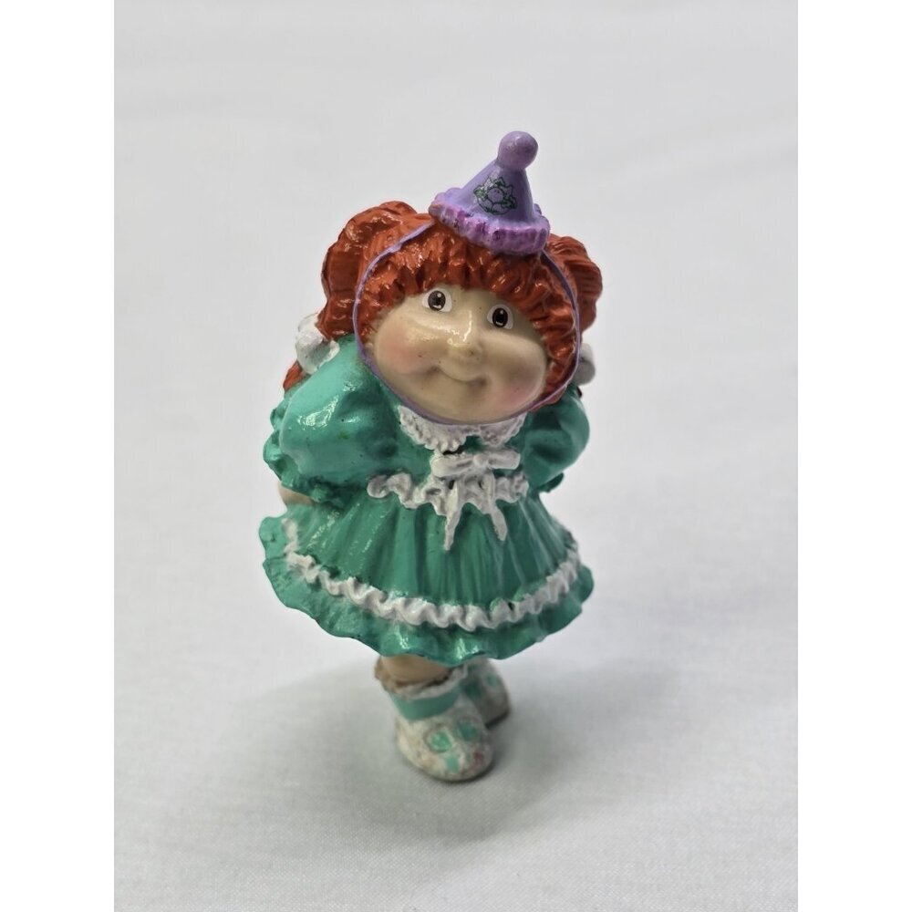 VINTAGE 1984 2.5" CABBAGE PATCH KIDS Birthday Girl Figure Toy- Red Hair